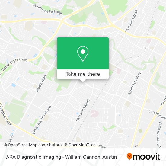 How get to ARA Imaging - William Cannon in Austin by Bus?