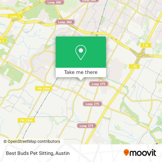 Mapa de Best Buds Pet Sitting