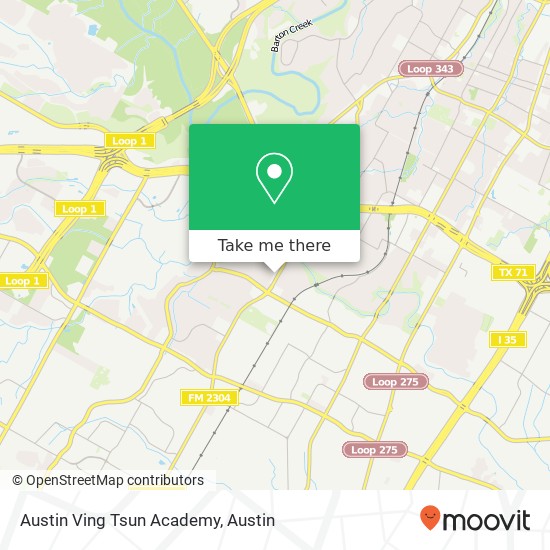 Mapa de Austin Ving Tsun Academy