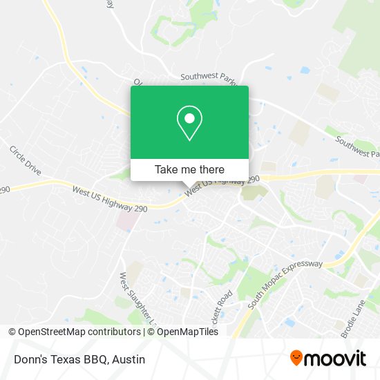Donn's Texas BBQ map