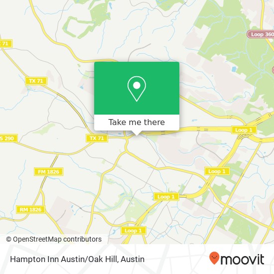 Hampton Inn Austin/Oak Hill map