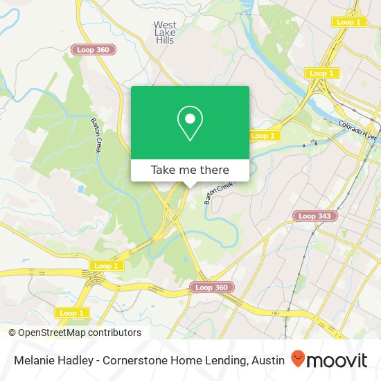 Melanie Hadley - Cornerstone Home Lending map
