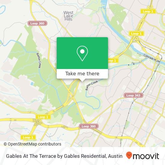 Gables At The Terrace by Gables Residential map