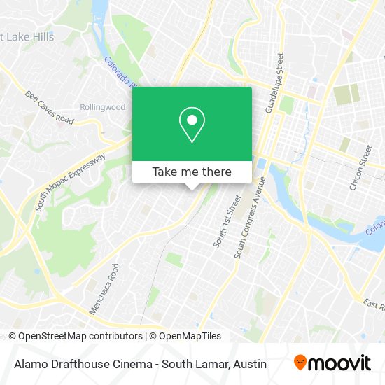 Alamo Drafthouse Cinema - South Lamar map