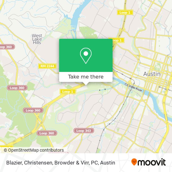 Mapa de Blazier, Christensen, Browder & Virr, PC