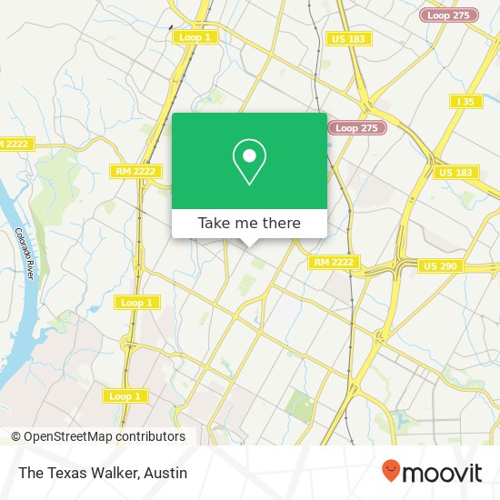 The Texas Walker map