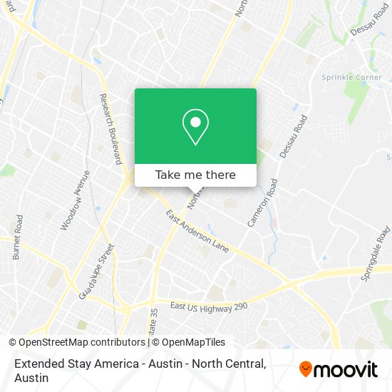 Mapa de Extended Stay America - Austin - North Central