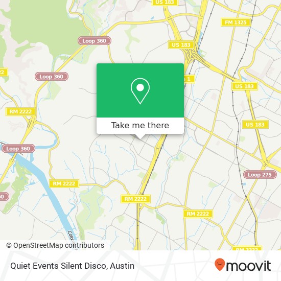 Mapa de Quiet Events Silent Disco