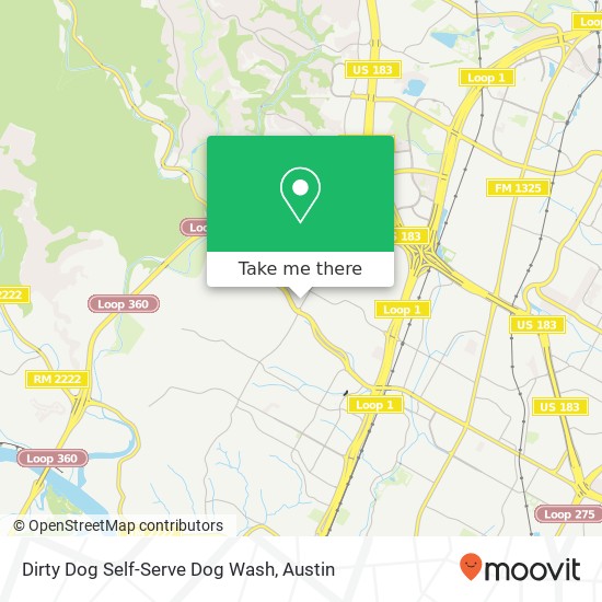 Mapa de Dirty Dog Self-Serve Dog Wash