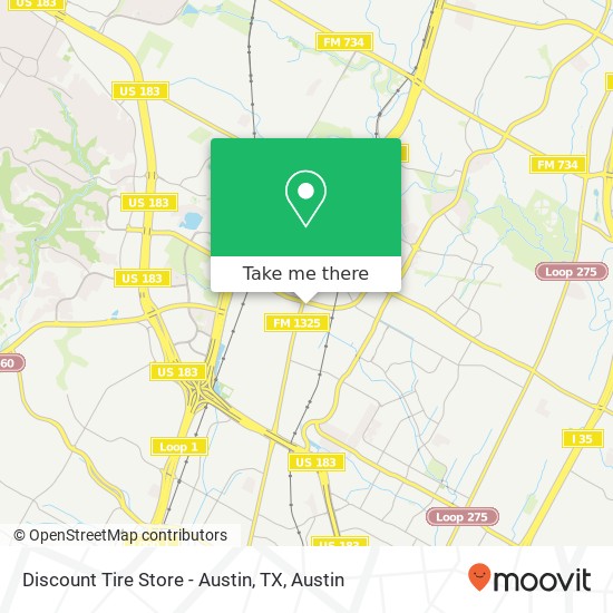 Discount Tire Store - Austin, TX map