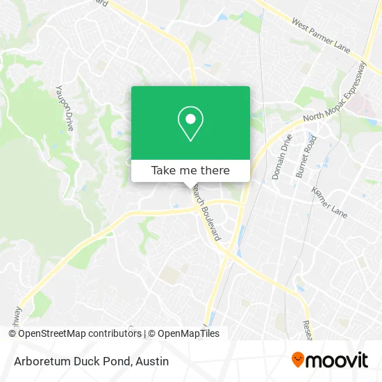 Arboretum Duck Pond map