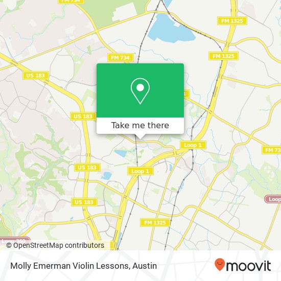 Mapa de Molly Emerman Violin Lessons