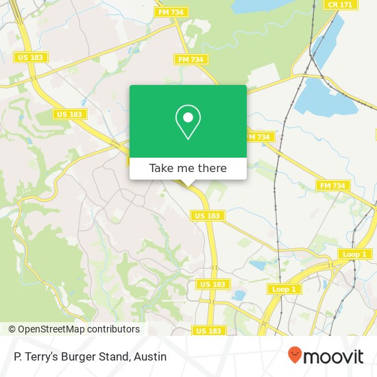 Mapa de P. Terry's Burger Stand