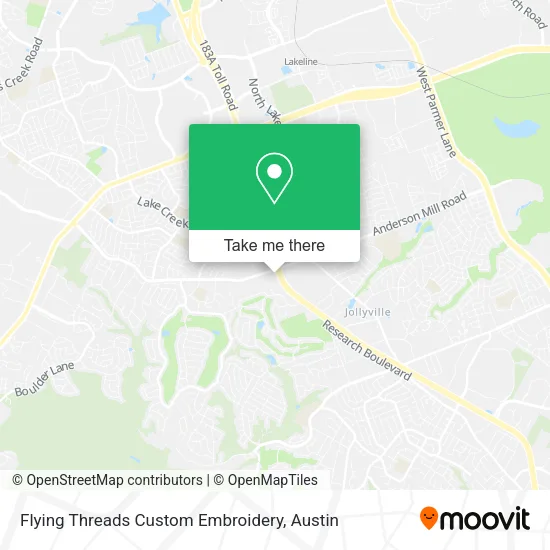 Flying Threads Custom Embroidery map