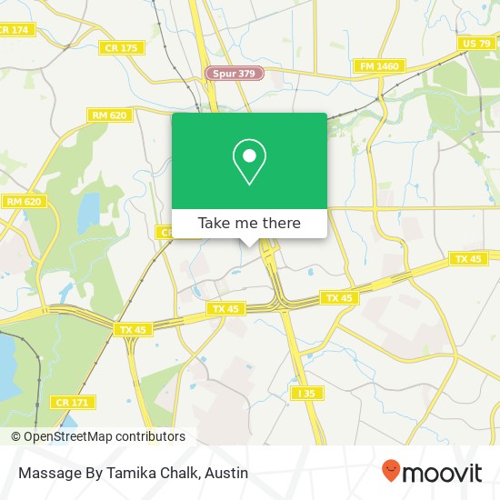 Massage By Tamika Chalk map