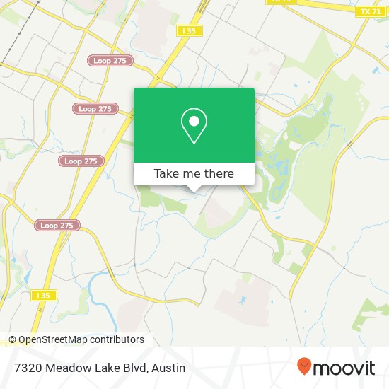 7320 Meadow Lake Blvd map