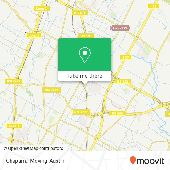 Mapa de Chaparral Moving