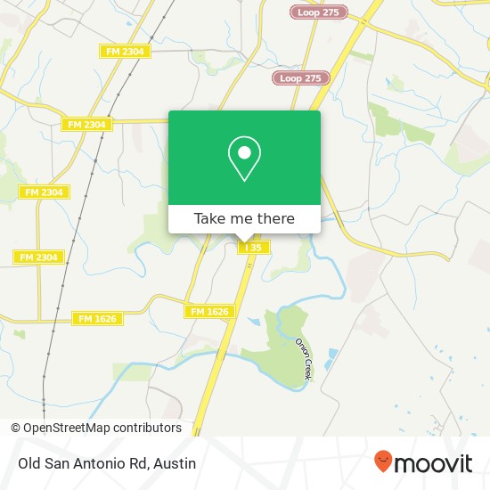 Old San Antonio Rd map