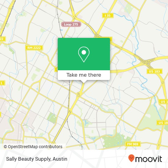 Mapa de Sally Beauty Supply