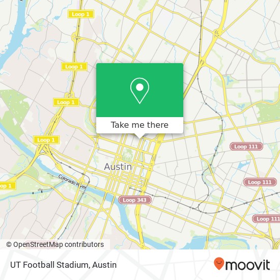 UT Football Stadium map