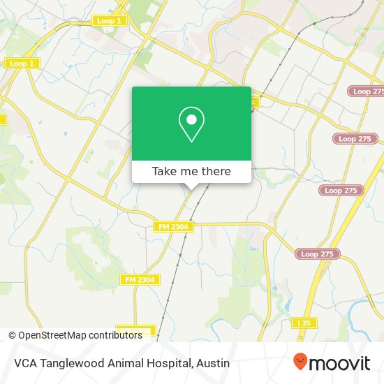 Mapa de VCA Tanglewood Animal Hospital