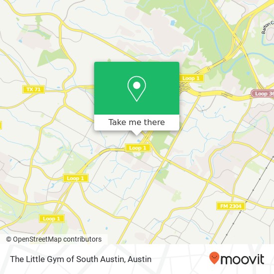 The Little Gym of South Austin map