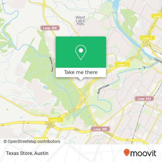 Texas Store map
