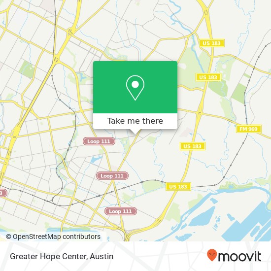 Greater Hope Center map