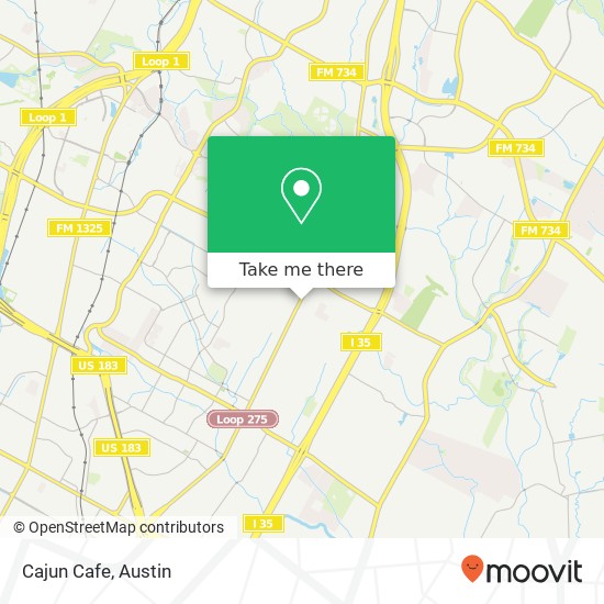Cajun Cafe map