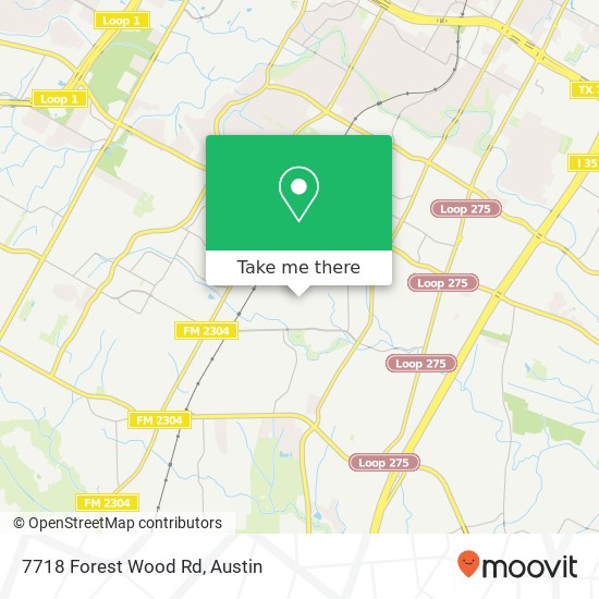 Mapa de 7718 Forest Wood Rd
