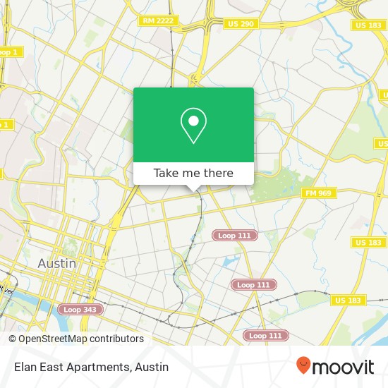 Elan East Apartments map