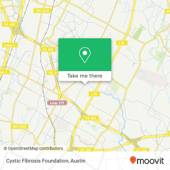 Cystic Fibrosis Foundation map