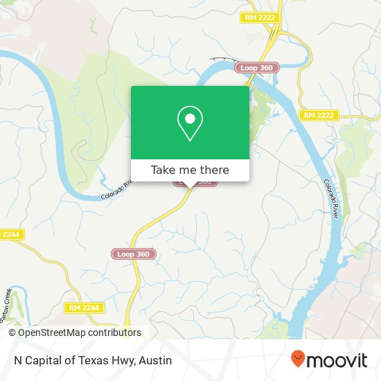 Mapa de N Capital of Texas Hwy