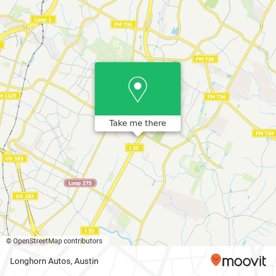 Longhorn Autos map