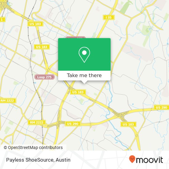 Mapa de Payless ShoeSource