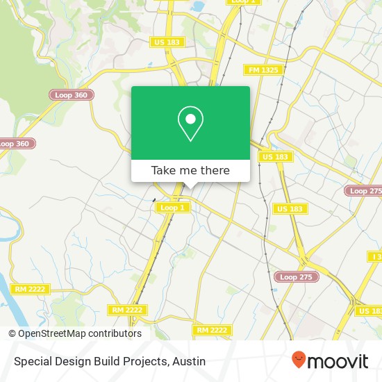 Mapa de Special Design Build Projects