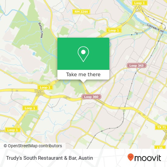 Mapa de Trudy's South Restaurant & Bar