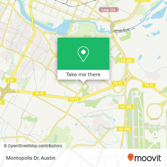 Montopolis Dr map