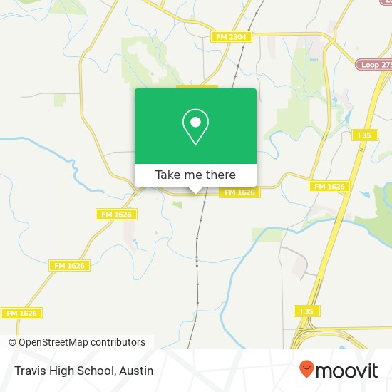 Mapa de Travis High School