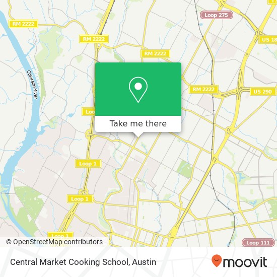 Central Market Cooking School map