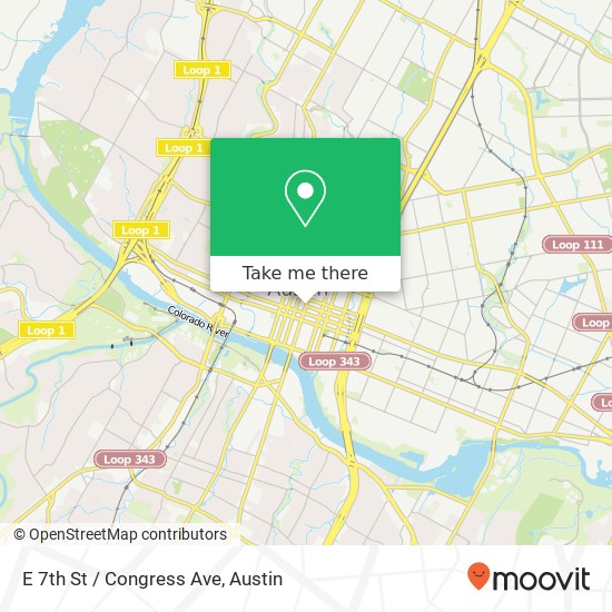 E 7th St / Congress Ave map