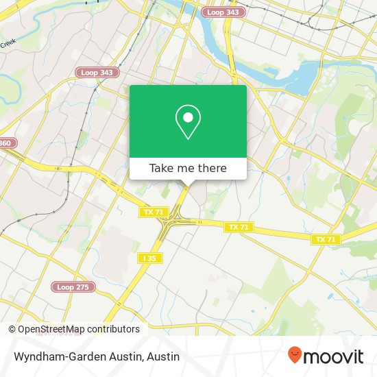 Mapa de Wyndham-Garden Austin