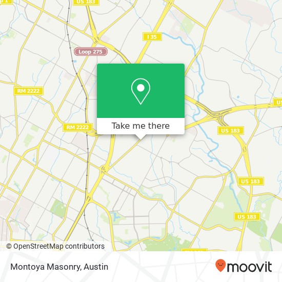 Mapa de Montoya Masonry
