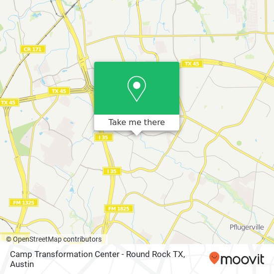 Camp Transformation Center - Round Rock TX map