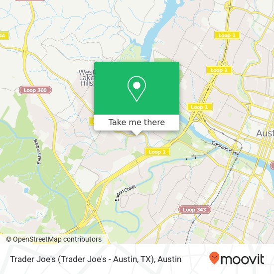 Mapa de Trader Joe's (Trader Joe's - Austin, TX)