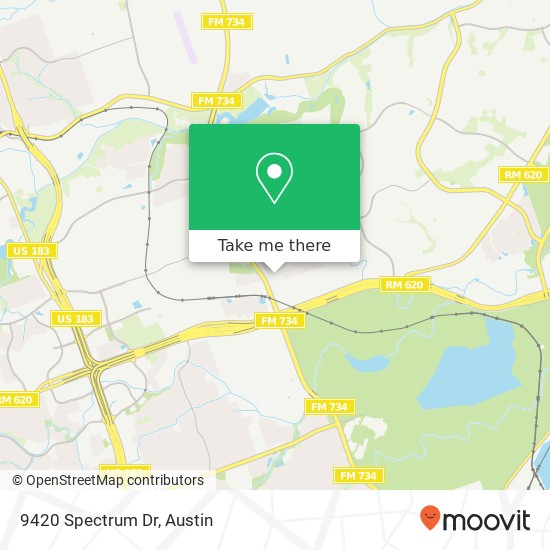 Mapa de 9420 Spectrum Dr