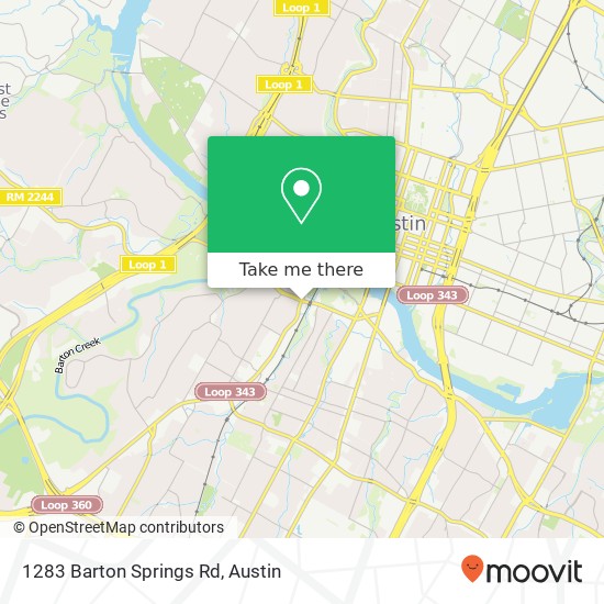 1283 Barton Springs Rd map