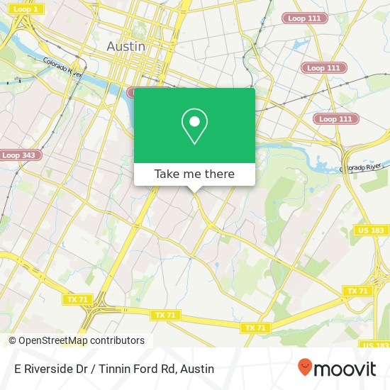 Mapa de E Riverside Dr / Tinnin Ford Rd