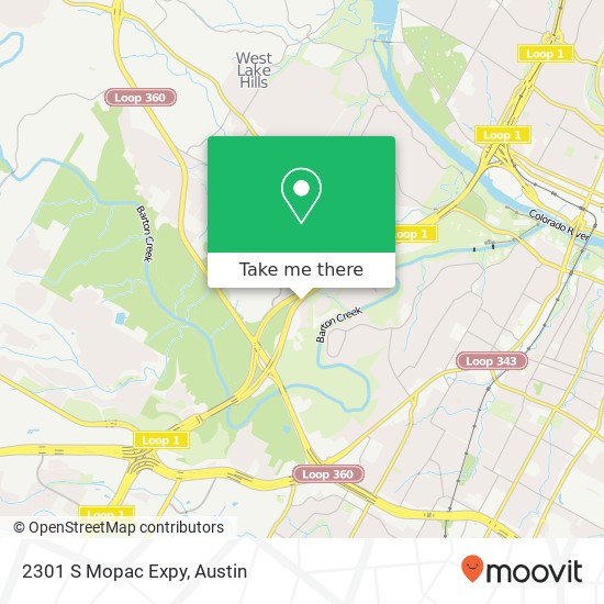 2301 S Mopac Expy map