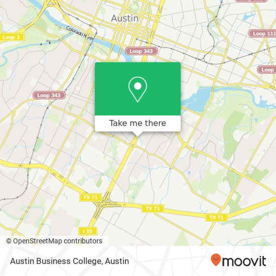 Mapa de Austin Business College